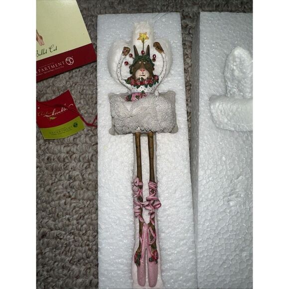 DEPT 56 Patience Brewster Krinkles BALLET CAT Ornament 9" Tall #56-37806  NEW! - Picture 1 of 3